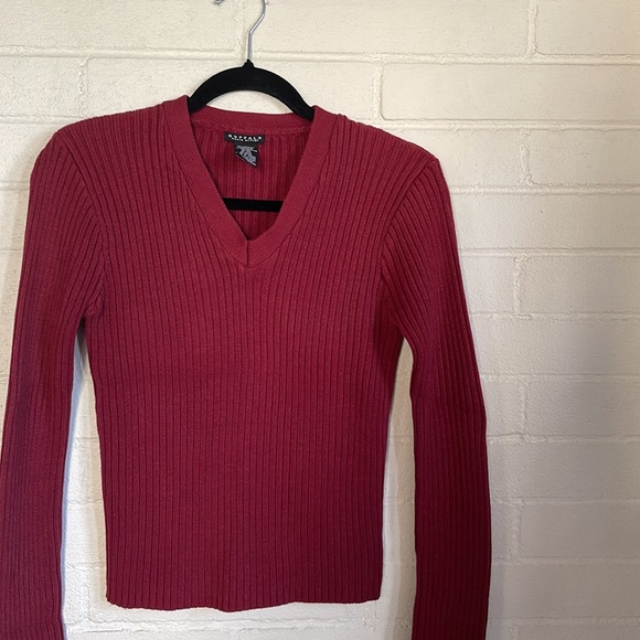 🍀3/50 BUFFALO Ribbed V-Neck Sweater (M) - Picture 3 of 10
